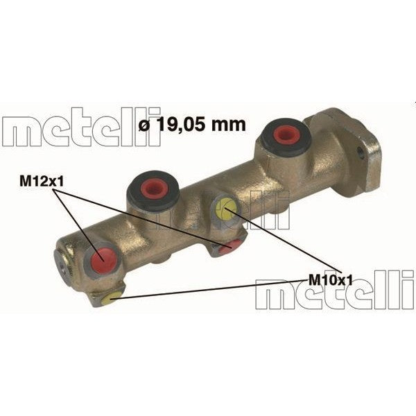 Bomba principal de freno METELLI para PEUGEOT 205 I 1.0 1983–1987 - OEM 460184