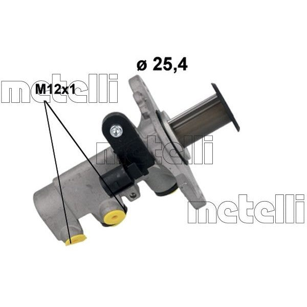 Bomba principal de freno METELLI para AUDI A3 III 1.0 TFSI 2016–2017 - OEM 5Q1614019ADREP