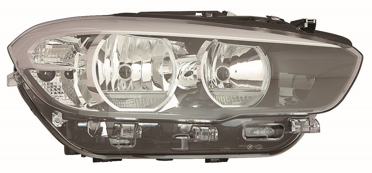 Faro con regulación eléctrica y motor interior negro (H7/H7/LED) — BMW SERIE 1 F20/F21 (desde 2015) — derecho
