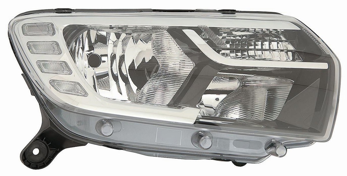 Faro con regulación eléctrica (H7/H7/PY21W/LED) — DACIA SANDERO/LOGAN (desde 01/2017) — derecho