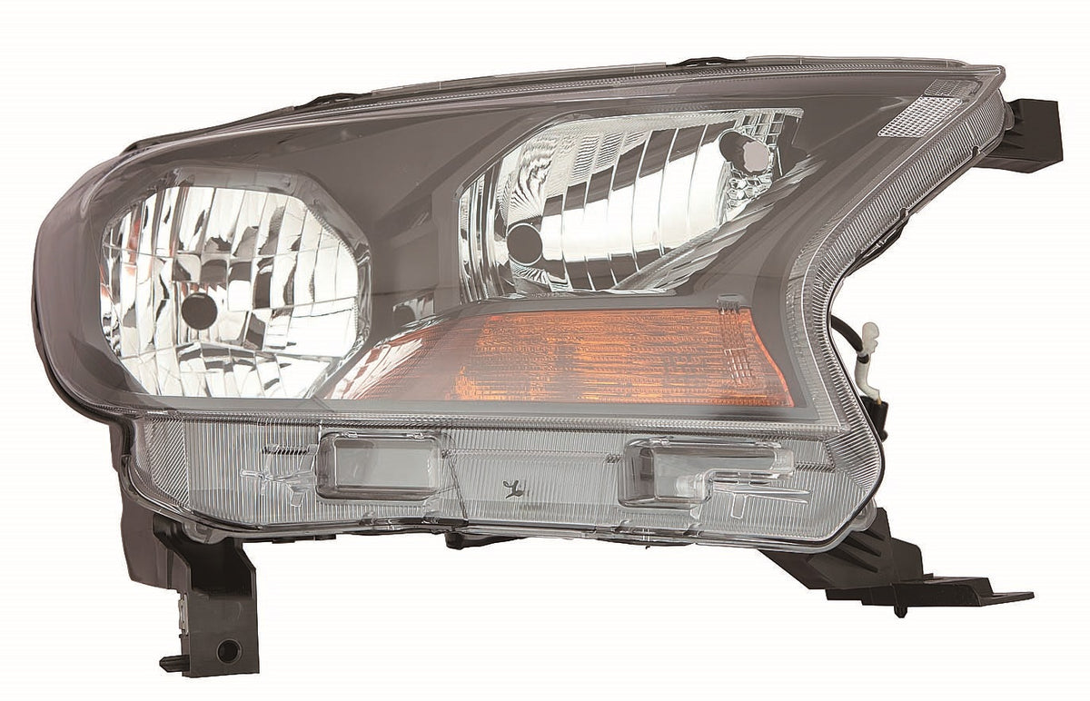Faro con regulación manual/eléctrica interior negro (H7/HB3) — FORD RANGER (desde 2016) — derecho