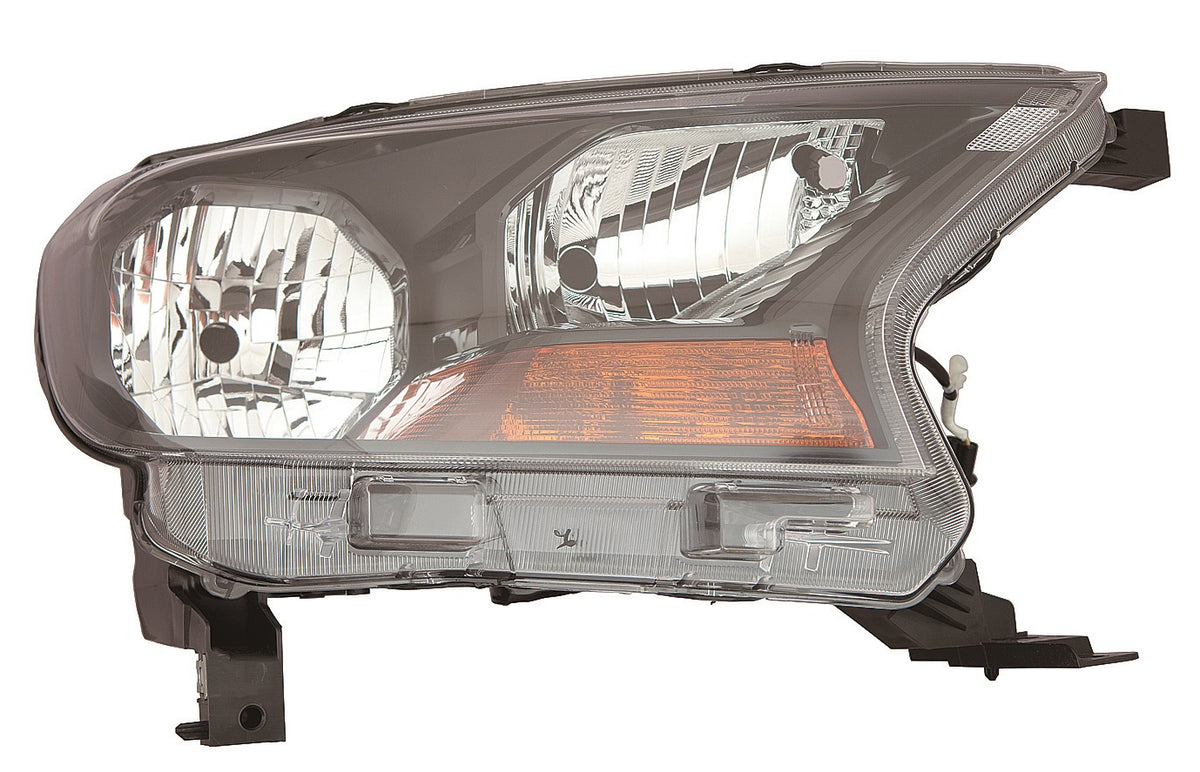 Faro con regulación manual/eléctrica interior negro (H7/H15) — FORD RANGER (desde 2016) — derecho