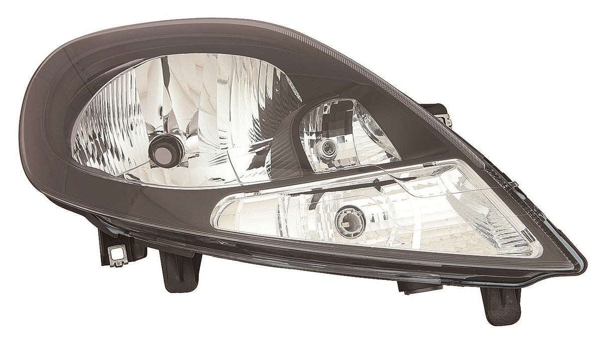 Faro con regulación eléctrica con intermitente, acabado blanco interior negro (H4/PY21W/W5W) — OPEL VIVARO (desde 2006) — derecho