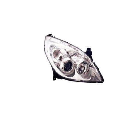 💡 Faro delantero — OPEL VECTRA (2005–2008) — Faro con regulación eléctrica interior, acabado cromado (H7/H1)