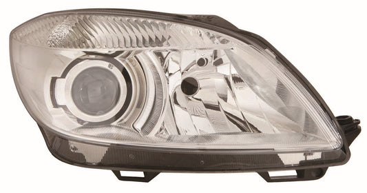 💡 Faro delantero — SKODA FABIA (desde 2010)/ROOMSTER (desde 2010) — Faro con regulación eléctrica con motor de regulación (H7/H7)
