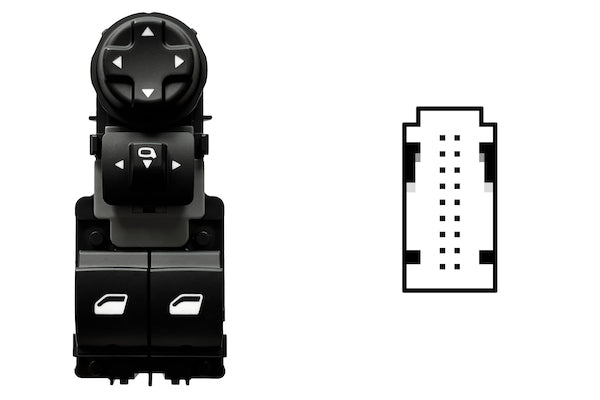 Botonera de puerta delantera — CITROËN BERLINGO (desde 06/2018) — izquierdo - izquierdo