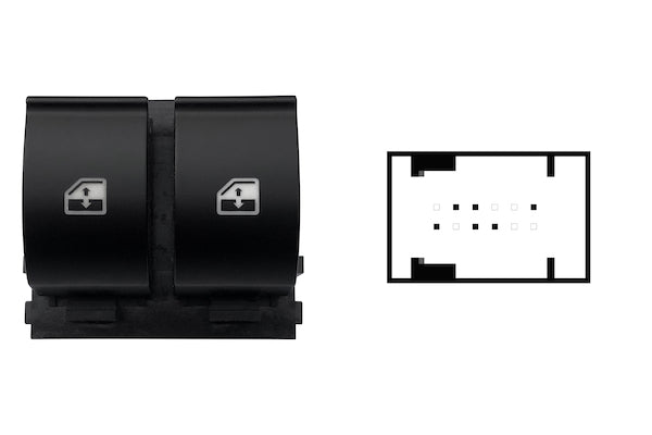 Botonera de puerta delantera — FIAT PUNTO (desde 01/2012) — izquierdo - izquierdo