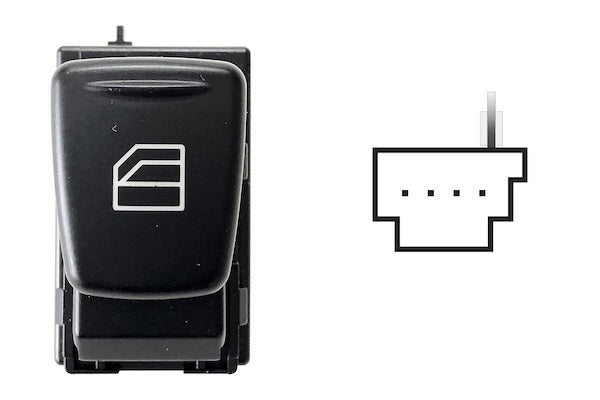 Interruptor de elevalunas delantero — SMART FORTWO (desde 2007) - derecho