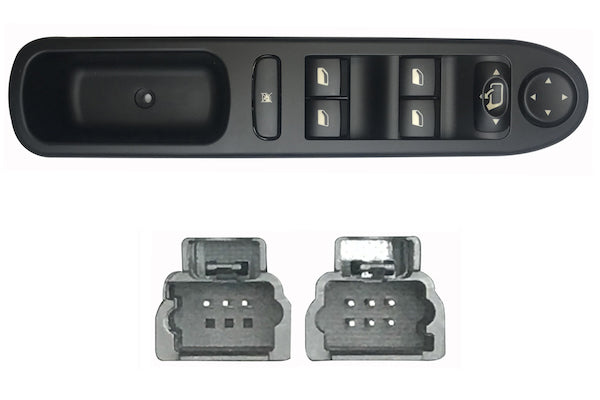 Botonera de puerta delantera — PEUGEOT 307 (desde 2001) — izquierdo - izquierdo