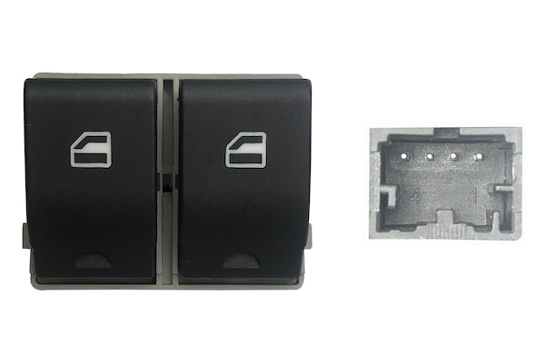 Botonera de puerta delantera — SEAT IBIZA / SEAT CORDOBA / VOLKSWAGEN POLO (desde 2002) — izquierdo - izquierdo