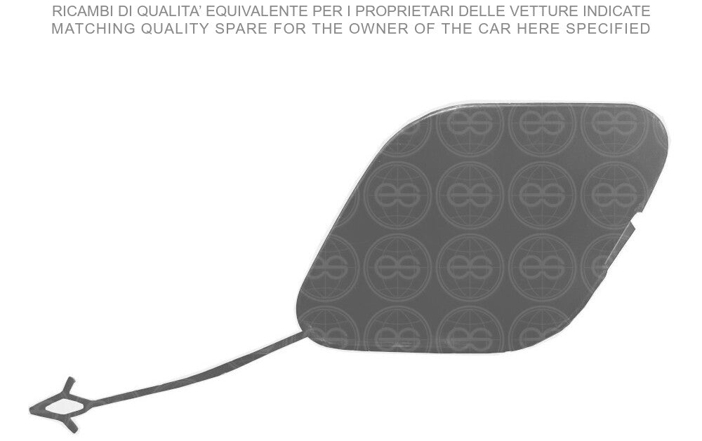 Tapa del gancho de remolque para pintar del parachoques trasero (hatchback) — FIAT TIPO (desde 2015)