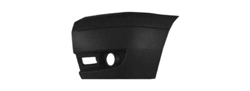 Esquina del parachoques delantero con orificios para faros, acabado gris oscuro — FORD TRANSIT (desde 2006) - izquierdo