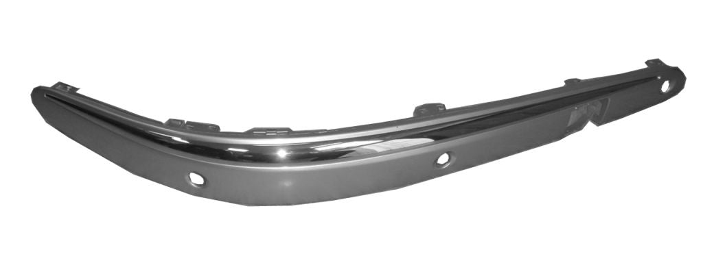 Moldura del parachoques delantero con moldura cromada y orificio para sensor — MERCEDES W211 (desde 2002) - derecho