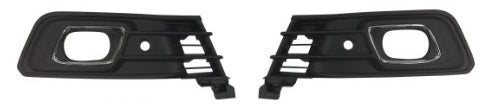 Kit de rejillas del parachoques delantero con orificios para faros con orificios para sensores con marco, acabado cromado — RENAULT CAPTUR (desde 05/2017)