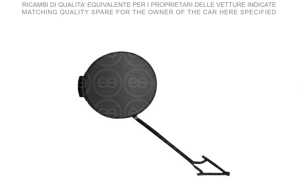 Tapa del gancho de remolque del parachoques delantero para pintar — VOLKSWAGEN TOURAN/CADDY (desde 2010)