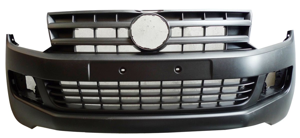 Parachoques delantero, acabado negro con rejilla — VOLKSWAGEN AMAROK (desde 09/2010)
