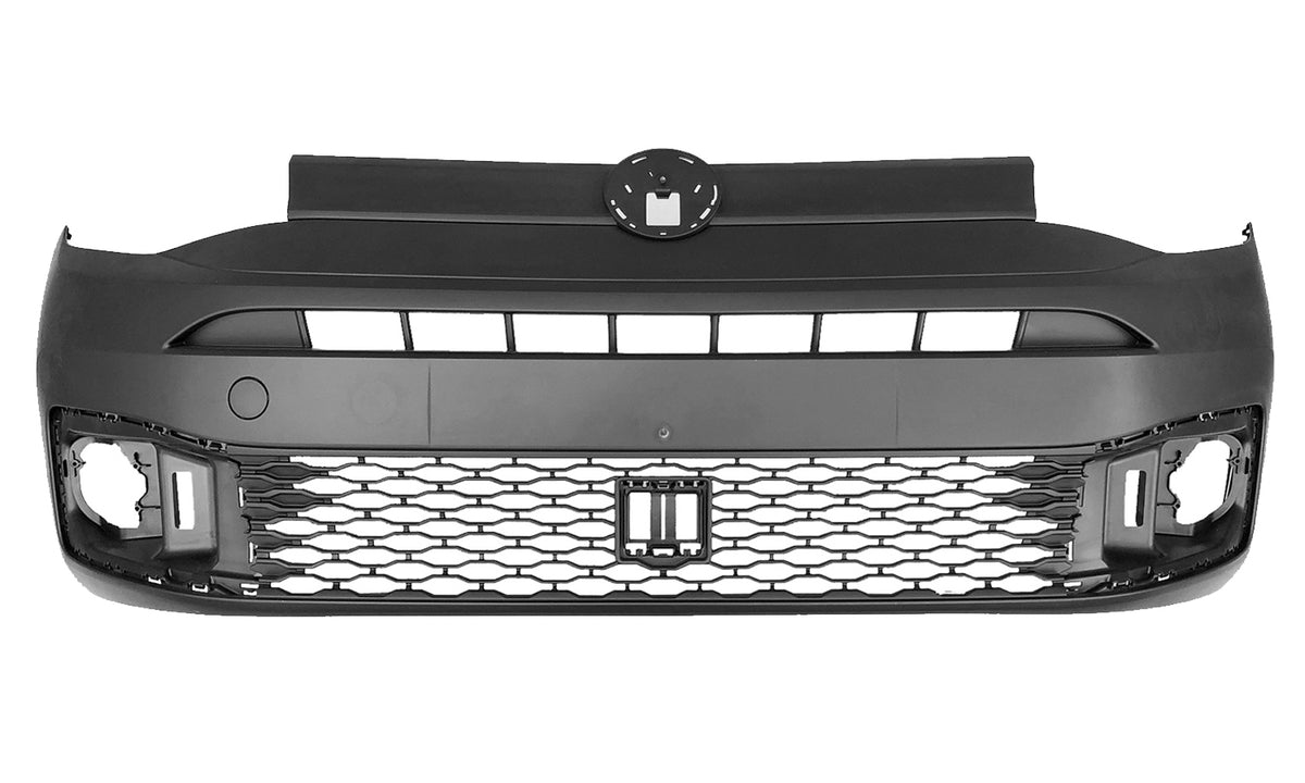 Parachoques delantero negro — VOLKSWAGEN CADDY V (desde 09/2020)