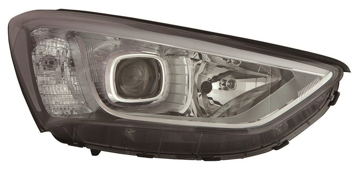 Faro con regulación eléctrica H7/H7/LED — HYUNDAI SANTA FE (desde 2013) - derecho