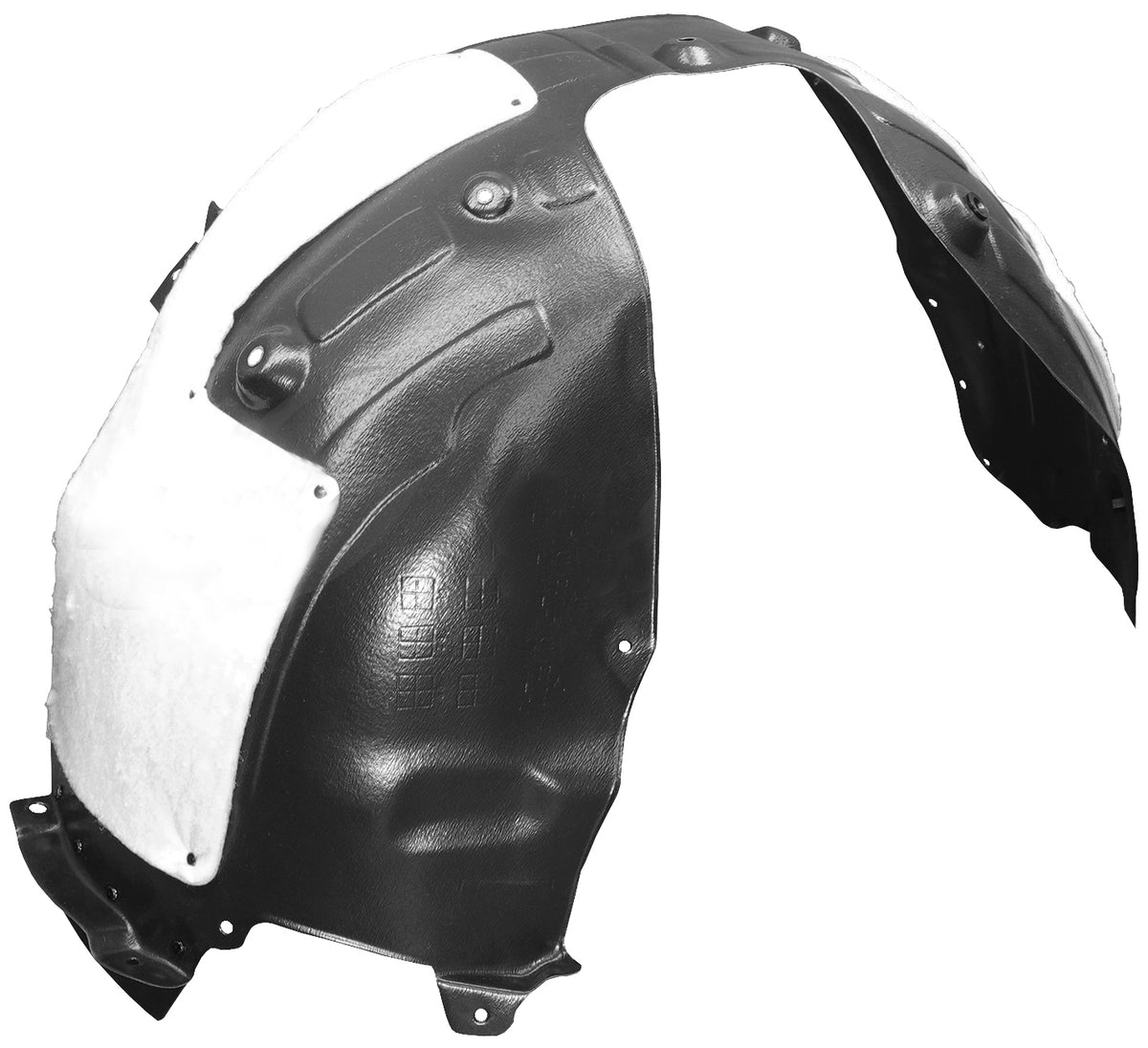 Protector del paso de rueda delantero con aislante — HYUNDAI SANTA FE (desde 03/2021) - derecho