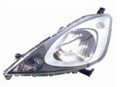 Faro con regulación manual/eléctrica e interior negro — HONDA JAZZ (desde 2008) - izquierdo