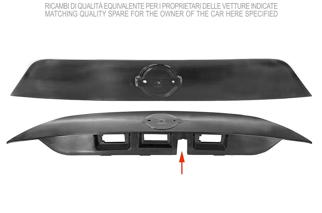 Moldura del portón del maletero con cámara y kit de fijación, versión Techno — NISSAN QASHQAI (desde 11/2013)