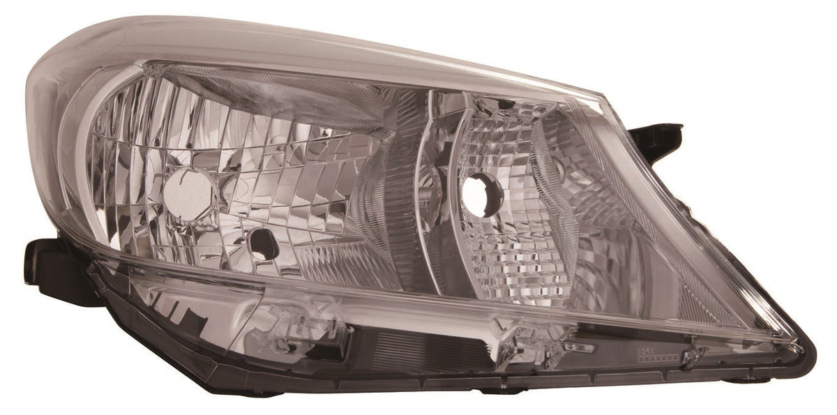 Faro de regulación eléctrica con borde gris oscuro — TOYOTA YARIS (desde 2012) - derecho