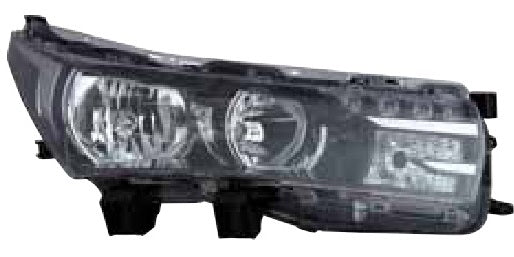 Faro de regulación eléctrica con interior negro, LED y H11/HB3 — TOYOTA COROLLA (desde 2014) - derecho