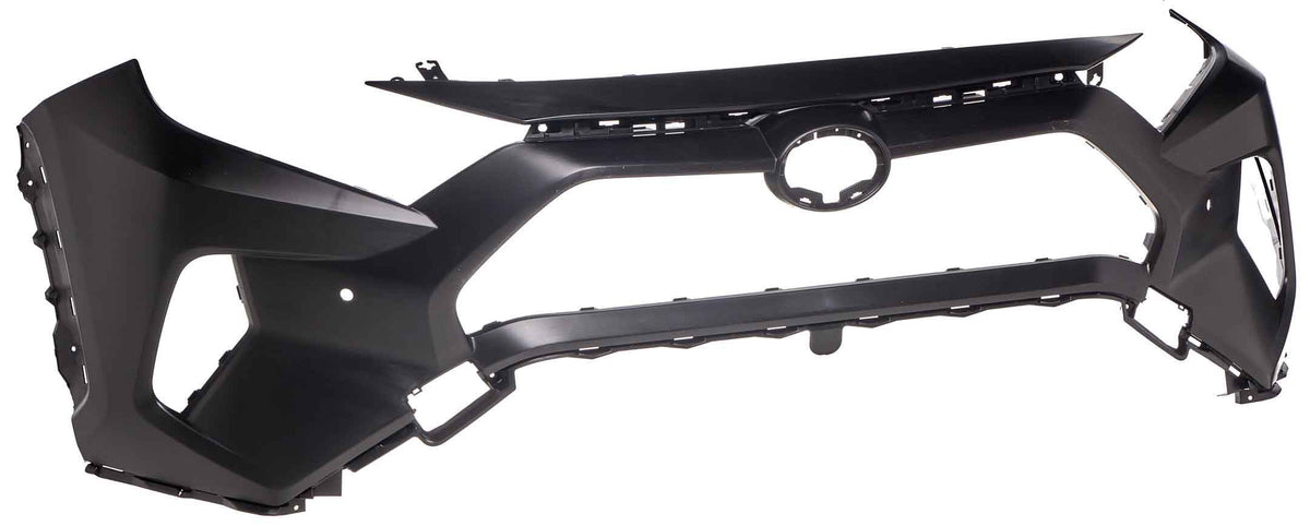 Parachoques delantero negro con 2 orificios para sensores — TOYOTA RAV4 V (desde 12/2018)