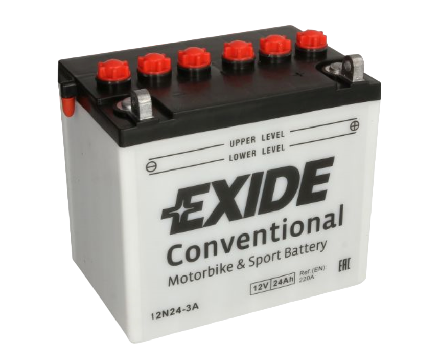Batería Exide 12N24-3A Moto Conventional 12 V 24 Ah