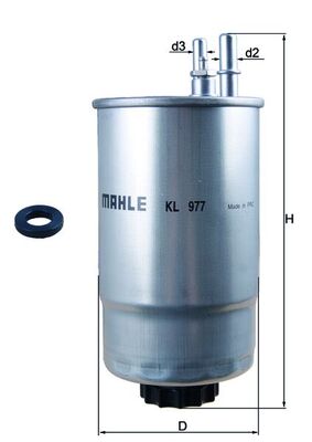 Filtro combustible MAHLE KL 977D
