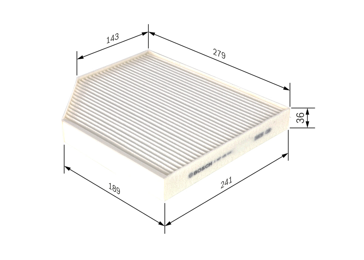Filtro, aire habitáculo BOSCH 1 987 435 016