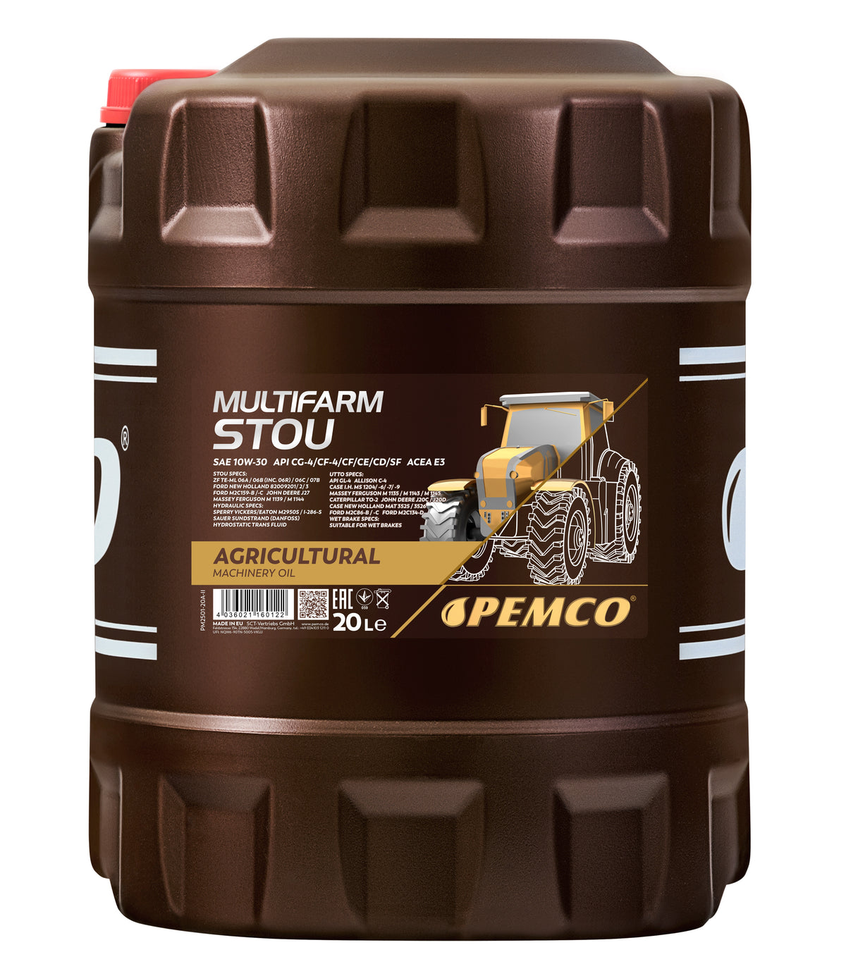 Aceite multifunción PEMCO Multifarm STOU 10W-30 — 20 L