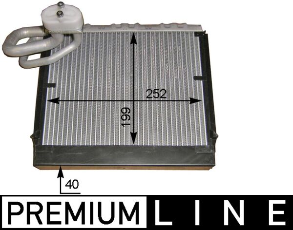 Evaporador, aire acondicionado MAHLE AE 106 000P