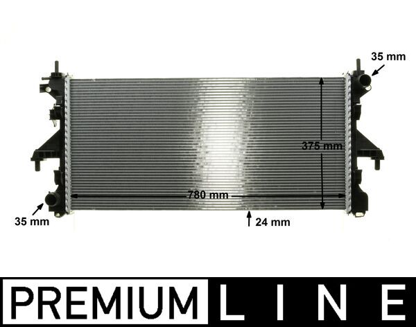 Radiador, refrigeración del motor MAHLE CR 1068 000P
