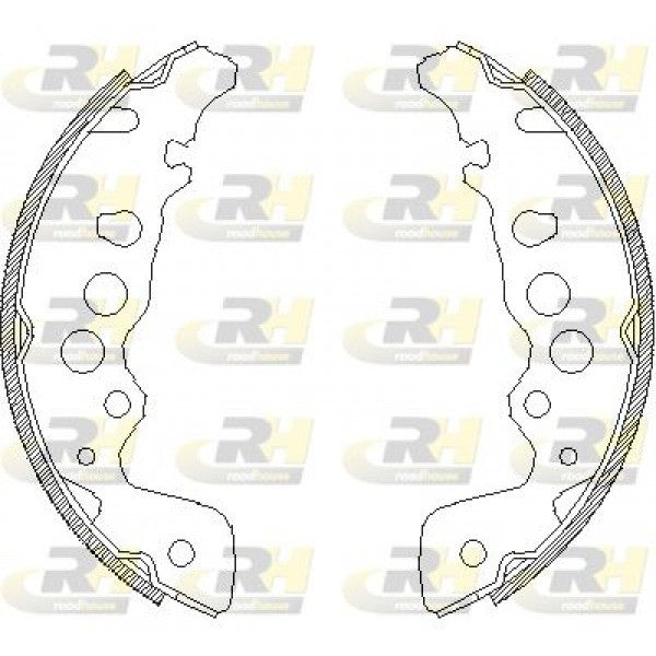 Juego de zapatas de freno ROADHOUSE para SUZUKI Baleno I 1.3 1996–2002 - OEM 1A512638ZA