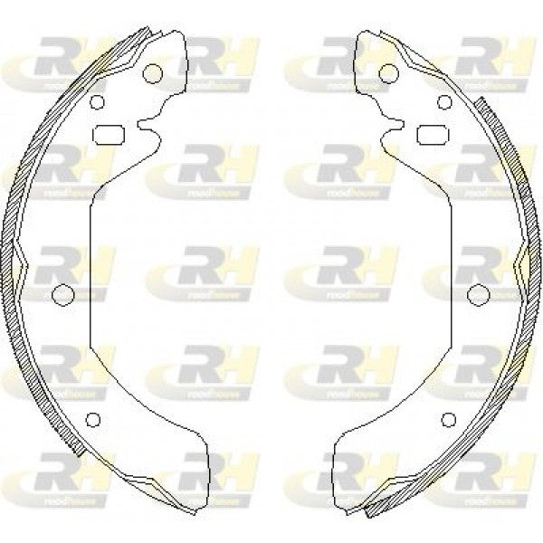 Juego de zapatas de freno ROADHOUSE para NISSAN 260C 2.6 1972–1977 - OEM 41060T3226