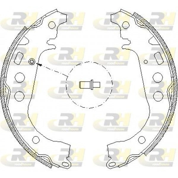 Juego de zapatas de freno ROADHOUSE para GEELY Emgrand Pandino 1.3 2014 - OEM 1014002679