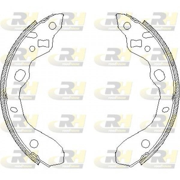 Juego de zapatas de freno ROADHOUSE para MAZDA 323 F VI / Familia 1.4 2001–2004 - OEM B2YD2438Z