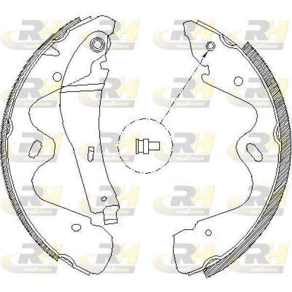 Juego de zapatas de freno ROADHOUSE para NISSAN Terrano II / Mistral 2.4 4WD 1996–2002 - OEM 440600X825