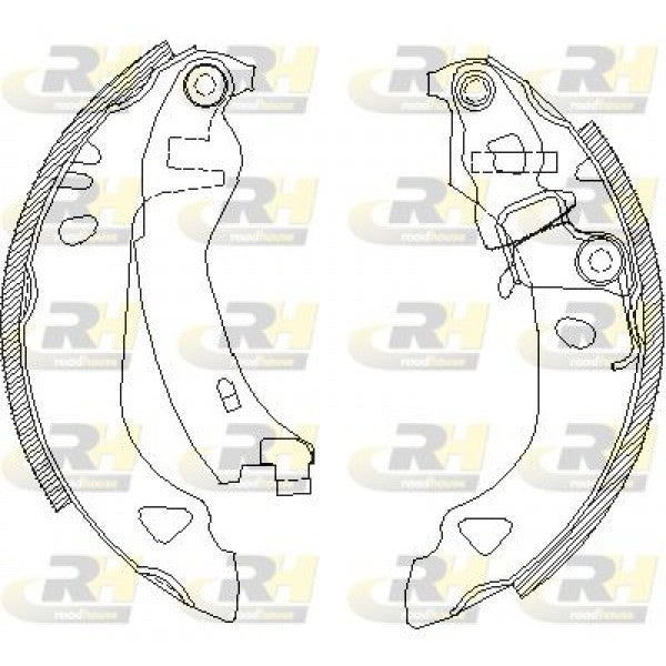 Juego de zapatas de freno ROADHOUSE para FIAT Brava 1.2 16V 1998–2002 - OEM 71738378
