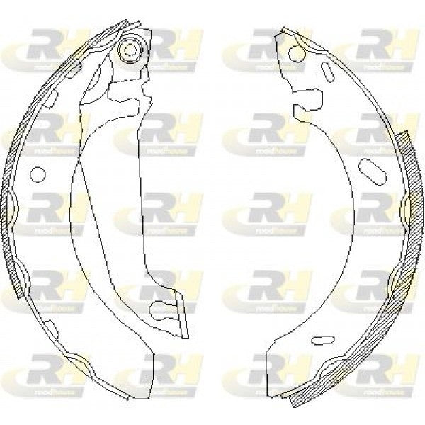 Juego de zapatas de freno ROADHOUSE para FORD Escort V 1.1i 1990–1992 - OEM 5027752