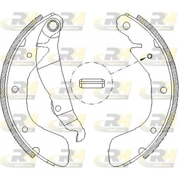 Juego de zapatas de freno ROADHOUSE para CHEVROLET EPICA 2.0 2006–2011 - OEM 1605042