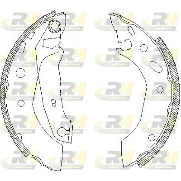 Juego de zapatas de freno ROADHOUSE para FORD ESCORT VI Cabriolet 1.4 1995–1998 - OEM 1005960