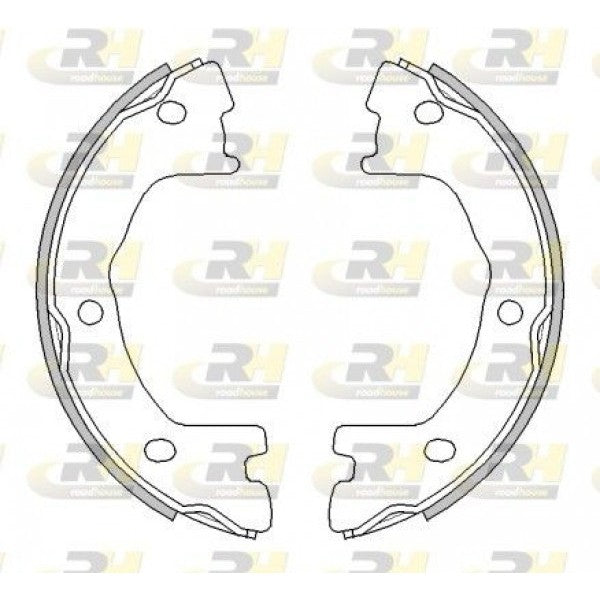 Juego de zapatas de freno de estacionamiento ROADHOUSE para IVECO DAILY II Furgón 35-8 1991–1998 - OEM 2995817