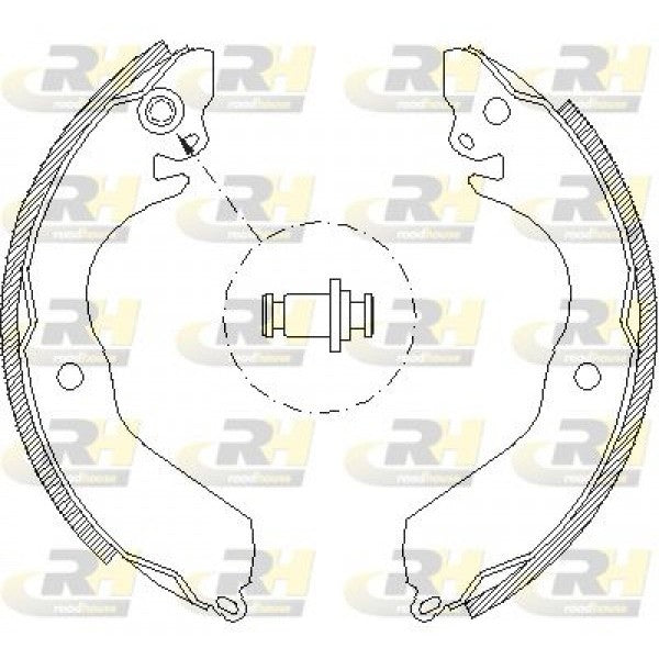 Juego de zapatas de freno ROADHOUSE para MITSUBISHI COLT III 1.3 GL 1988–1990 - OEM MB668745