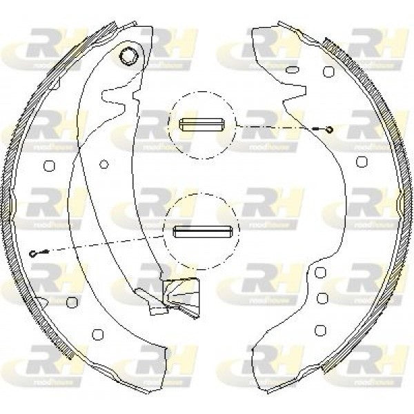Juego de zapatas de freno ROADHOUSE para CITROËN JUMPER I Furgón 2.0 1994–2002 - OEM 4241H4