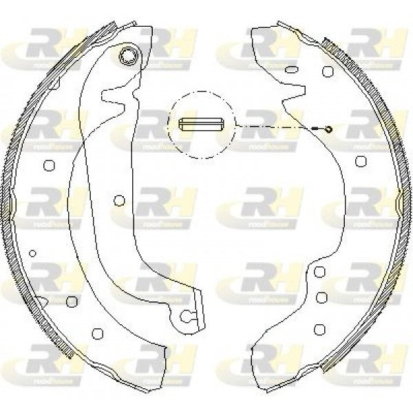 Juego de zapatas de freno ROADHOUSE para ALFA ROMEO AR 6 Autobús 1.9 D 1985–1989 - OEM 9939718