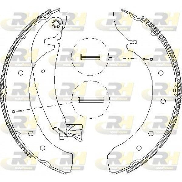Juego de zapatas de freno ROADHOUSE para CITROËN JUMPER I Furgón 2.0 1994–2002 - OEM 4241H5