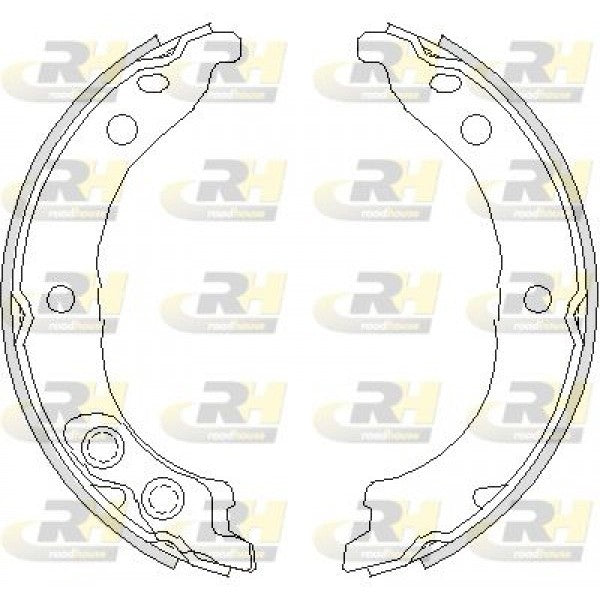 Juego de zapatas de freno de estacionamiento ROADHOUSE para CITROËN JUMPER I Furgón 2.0 1994–2002 - OEM 4241L1