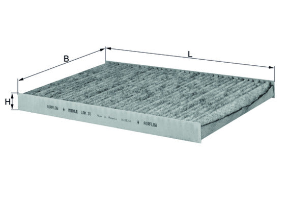 Filtro, aire habitáculo MAHLE LAK 31
